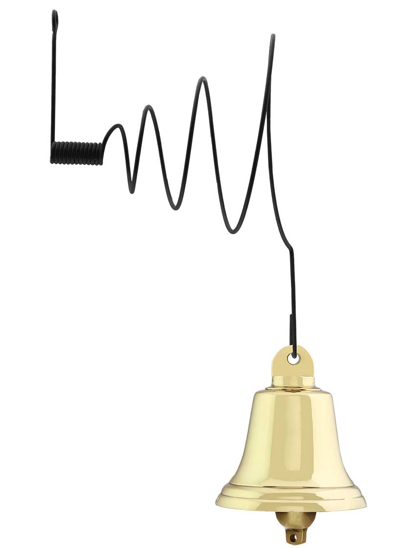 Shopkeeper Bell with Decorative Coil Spring House of Antique Hardware